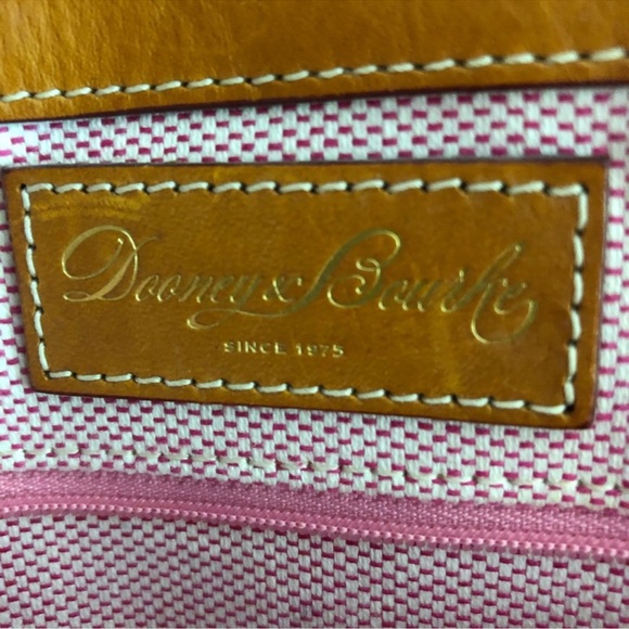 DOONEY & BOURKE VINTAGE GIRAFFE ANIMAL.. CANVAS W/ TAN LEATHER TRIM DUCK CHARM - Picture 9 of 17